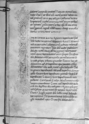 De mysteriis et de Officiis — Initial I, Folio fol. 13 v