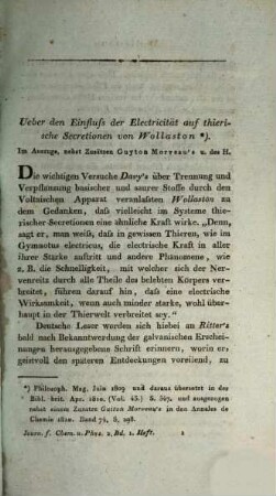 Journal für Chemie und Physik. 2. 1811