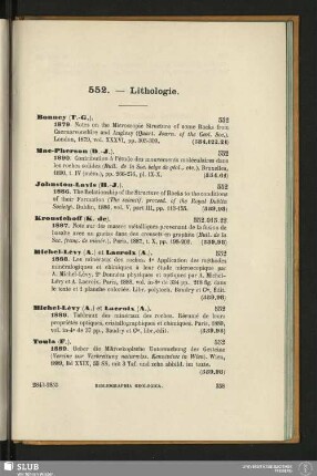 552. - Lithologie