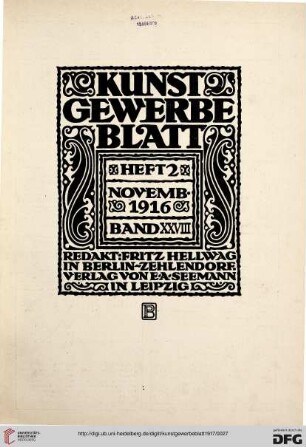 Heft 2 (November 1916)