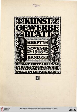 Heft 2 (November 1916)