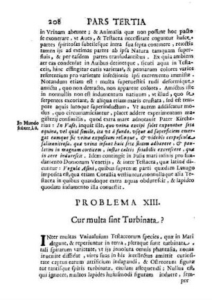 Problema XIII. Cur multa sint Turbinata?