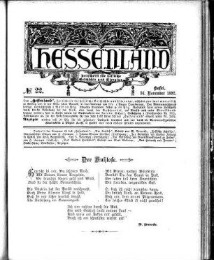 No. 22, 16. November 1892
