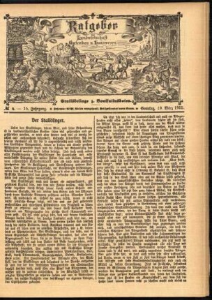 Ausgabe vom Sonntag, den 19. März 1905.