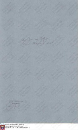 Ditfurth, Maximilian v., Premier-Leutnant in Kassel