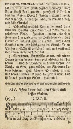 XIV. Von dem heiligen Geist und dessen Gaben