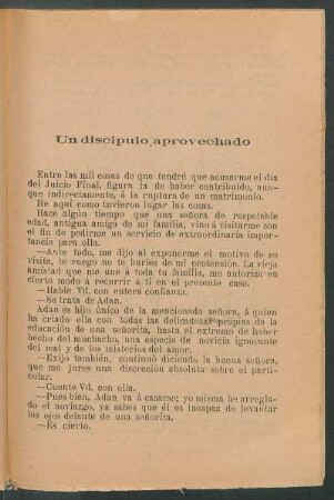 Un discípulo aprovechado