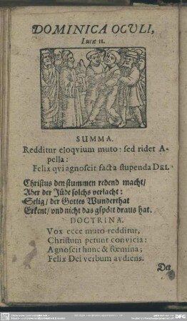 Dominica Oculi, Lucae 11.