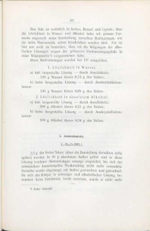 3. Ammoniumsalz. C17H23O8(NH4).