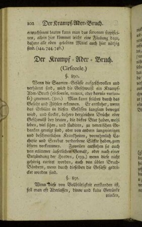 Der Krampf-Ader-Bruch. (Cirsocele.)