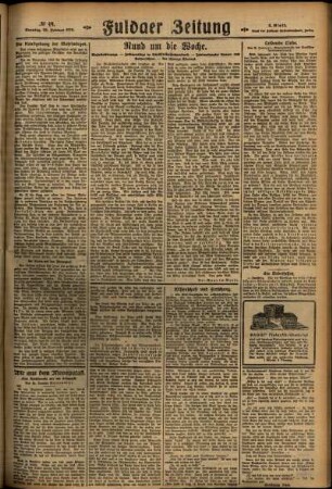 Zweite Ausgabe vom Sonntag, den 28. Februar 1926.