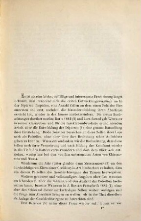 Die Entwicklung der Geschlechtsorgane und des Darmes bei Chironomus