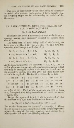 An easy general rule for filling up all magic squares.