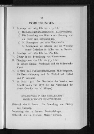 Vorlesungen