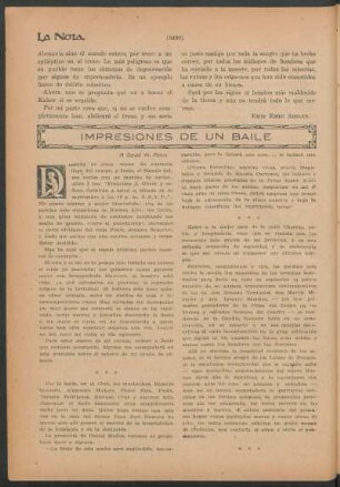 Impresiones de un baile