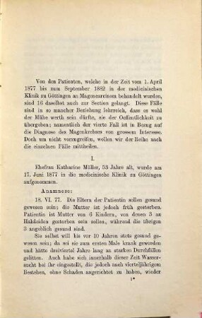 Beiträge zur Lehre vom Magenkrebs : Inaug.-Diss.
