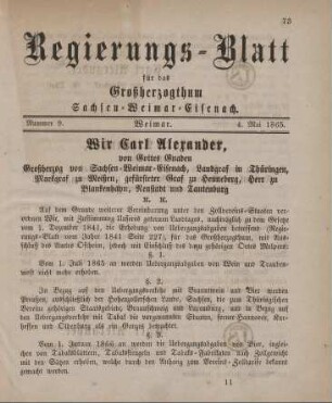 Nr. 9 : 4. Mai 1865
