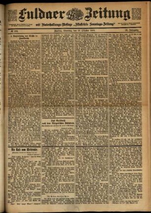 Ausgabe vom Dienstag, den 10. Oktober 1899.