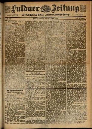Ausgabe vom Dienstag, den 10. Oktober 1899.