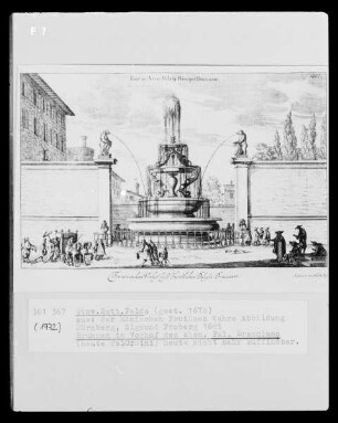 Der Römischen Fontänen Wahre Abbildung: Brunnen im Vorhof des ehemaligen Palazzo Bracciano