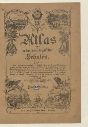 Atlas für württembergische Schulen