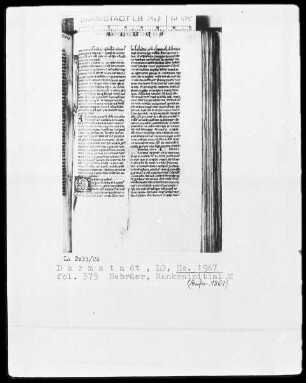 Biblia sacra mit Missale — Initiale M, Folio 575recto