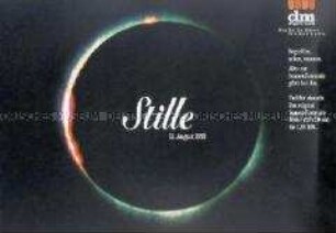 Werbeblatt einer Drogerie-Kette für Sonnenbrillen u.ä. zur Sonnenfinsternis 1999