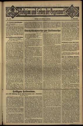 Vierte Ausgabe vom Sonntag, den 04. November 1934.