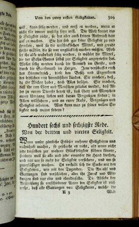 Hundert sechs und sechzigste Rede. Von der dritten und vierten Seligkeit.