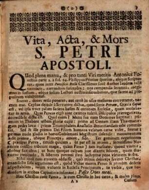 Petrus Apostolus Romæ Moriens Vita Urbis, Et Orbis : Tragoedia Eminentissimo, Ac Serenissimo Domino, domino Joanni Theodoro S.R.E. Cardinali, Episcopo Frisingensi, Ratisbonensi, & Leodiensi ... in humillimum obsequium dedicata A Musis Benedictinis Episcopalis Lycei Frisingensis Die 4. Et 6. septembris Anno MDCCXLVII.