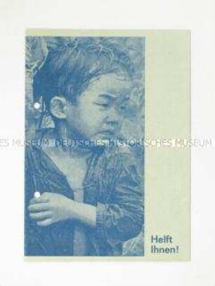 Propagandaflugblatt der "Hilfsaktion Vietnam" über den Vietnamkrieg