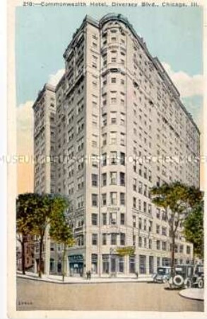 Ansicht des Commonwealth Hotels in Chicago