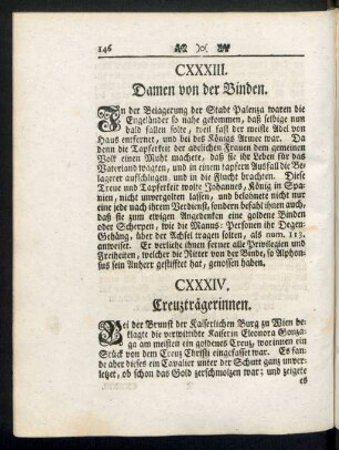 CXXXIV. Creuzträgerinnen.