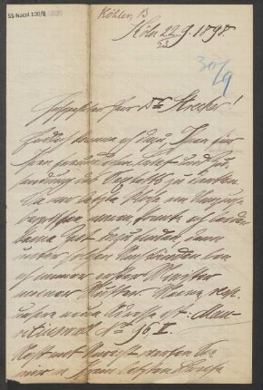 Brief an B. Schott's Söhne : 22.09.1898