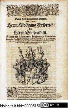 Itinerarium Italiae nov-antiquae, Martin ZeillerWidmung an die Grafen Wolfgang Friedrich und Gotthard von Tattenbach und Freiherren zu Ganowitz - Itinerarium Italiae nov-antiquae: oder Raiß-Beschreibung durch Italien ; darinn nicht allein viel underschiedliche Weg durch das Welschland selbsten ; und in dasselbe ; auß Teutschland und Franckreich ... Deßgleichen allerhand Erinnerungen ; von den jetzigen Potentaten in Italia ... Alles zum Theil auß eygener Erfahrung ; zum Theil aber auß alten und newen Schribenten ... : mit Fleiß colligirt und in offenen Druck gegeben / mit Martinum Zeillerum, Franckfurt am Mayn : Merian, 1640.