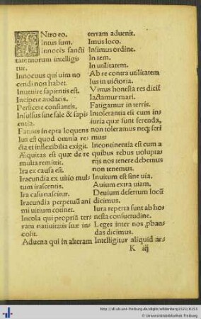 De Litera I