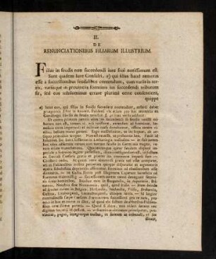 87-118, II. De renunciationibus filiarum illustrium.