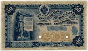 Geldschein, 50 Markka, 1898
