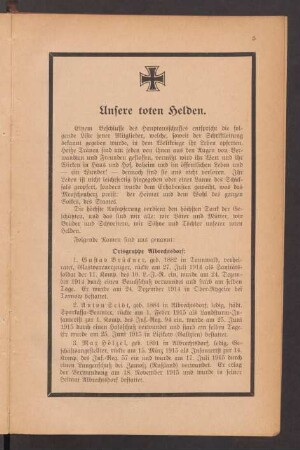 Unsere toten Helden
