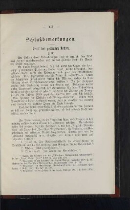 Schlußbemerkungen.