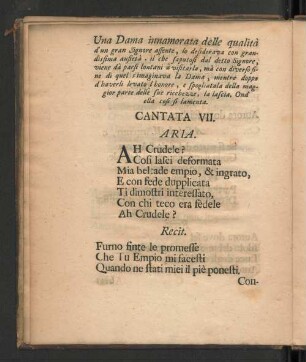 [Cantata VII. - XII.]