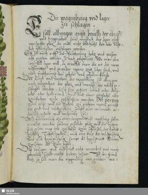 Die wagenburg vnd leger zu schlagen.