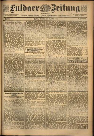 Ausgabe vom Dienstag, den 13. Mai 1902.