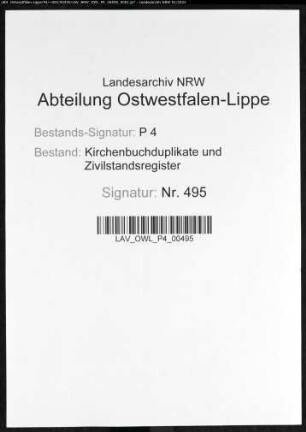 Kirchenbuchduplikat der katholischen Gemeinde Hellefeld (GHT 1852-1858). (Gemeinde: Hellefeld, katholische Gemeinde)