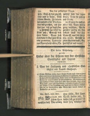 I. Von der Heiligung und christlichen Gottseligkeit und Tugend überhaupt.