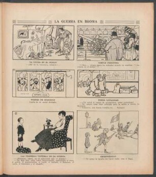 La guerra en broma - [Viñetas cómicas]