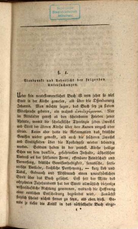 Commentar über die Schriften des Evangelisten Johannes, 4,1. Versuch einer vollständigen Einleitung in die Offenbarung Johannis und in die gesammte apokalyptische Litteratur