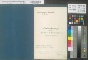Recke (Recke), Rentengutsache Steinbeck, Handzeichnungen der Rentengutsgrenzen