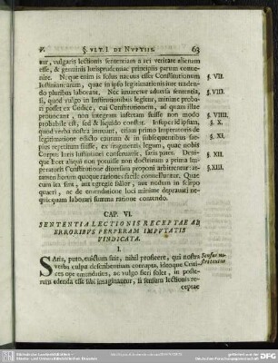 Cap. VI. Sententia Lectionis Receptae Ab Erroribus Perperam Imputatis Vindicata