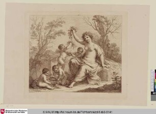 [Flora et quatre Amour; Flora mit vier Amoretten]